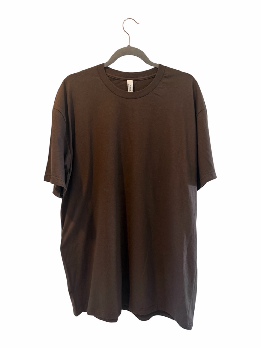 American Apparel Brown Short Sleeve Crewneck T-Shirt Size 2 XL